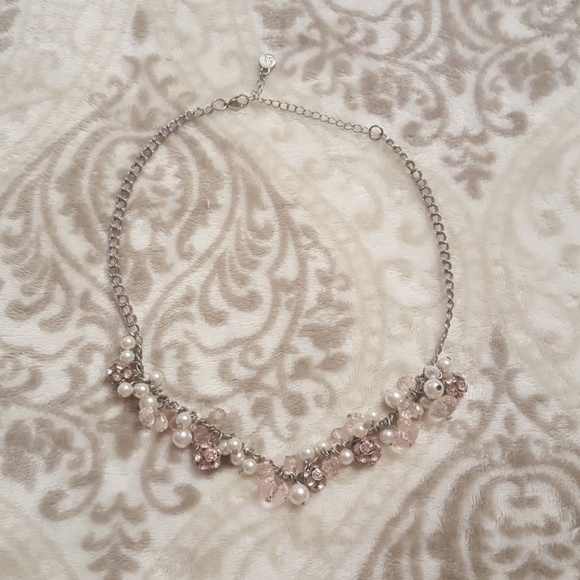 Simply Vera Vera Wang Jewelry - Pink Cluster Necklace